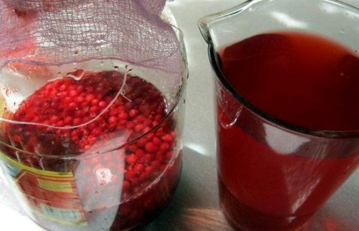 Клюквенный сок с мятой Рецепт шаг 4